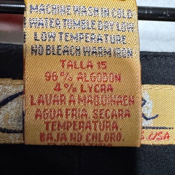 Vintage Y2K Clash Black Mid Rise Cargo Silver Zipper Hardware Flare Leg Pants - Picture 16 of 16